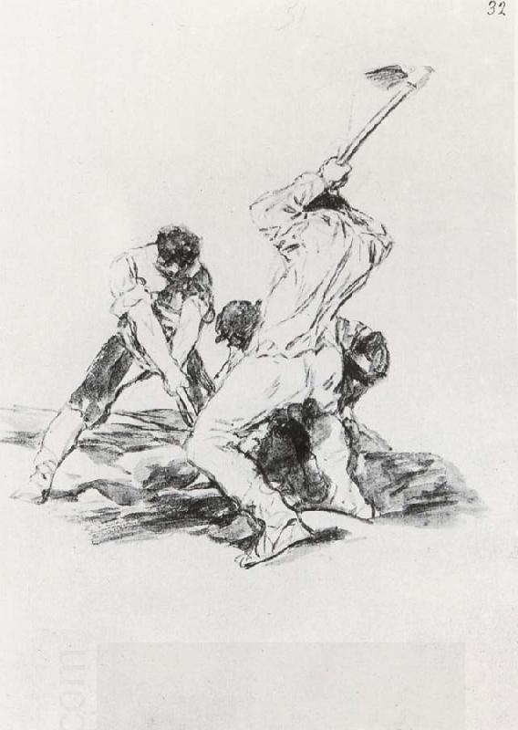 Francisco Goya Three Men Digging China oil painting art